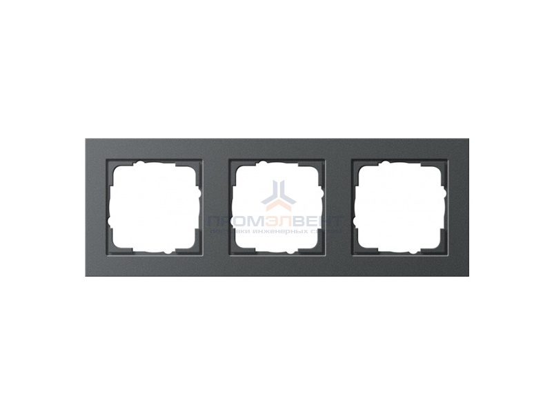Рамка 3-ая Gira E2 Антрацит