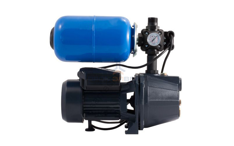 Насосная станция UNIPUMP AUTO JET 100L-5 - 0,75 кВт (5 л, однофазный, Hmax 43 м, Qmax 60 л/мин)