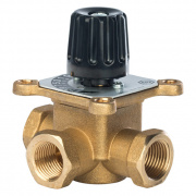Клапан смесительный трехходовой STOUT - 1" (ВР, PN10, Tmax 110°C, KVS 12)