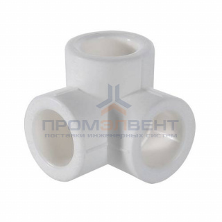 Тройник двухплоскостной VALTEC VTp.738 - 32 (для полипропиленовых труб под пайку, цвет белый)