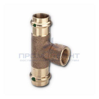 Тройник с переходом на внутреннюю резьбу Viega G3 Sanpress 2217.2 - 35 x 1/2"