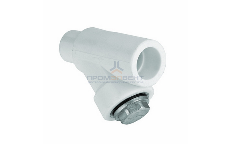 Фильтр грубой очистки KALDE - 20 (под пайку внутренняя/наружная для полипропиленовых труб, белый)