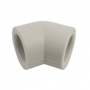 Отвод 45° FV-Plast - 25 (для полипропиленовых труб под пайку, цвет серый)