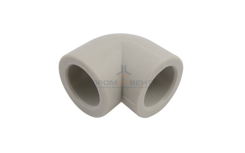 Отвод 90° FV-Plast - 50 (для полипропиленовых труб под пайку, цвет серый)