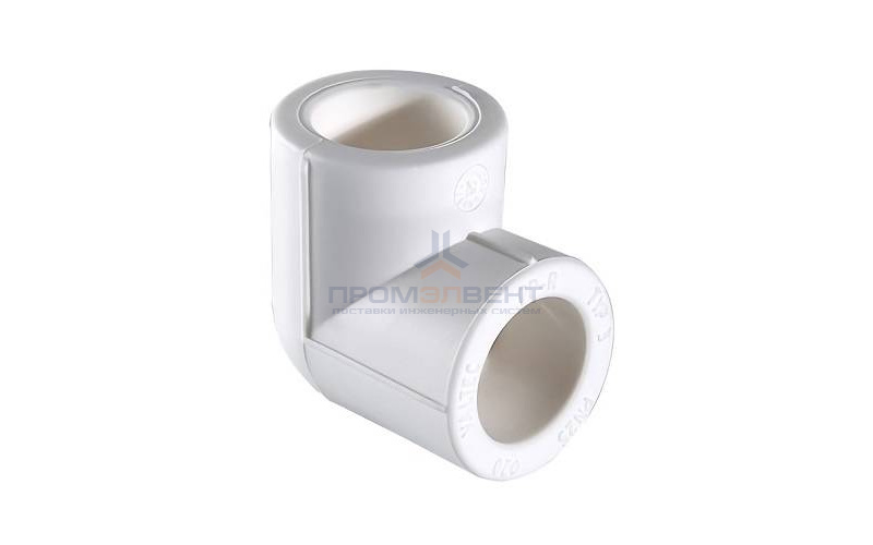Отвод 90° VALTEC VTp.751 - 20 (для полипропиленовых труб под пайку, цвет белый)