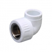 Переход на внутреннюю резьбу угловой Fusitek - 32 x 1" (для полипропиленовых труб, цвет белый)