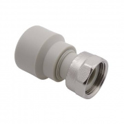 Переход на накидную гайку FV-Plast - 20 x 3/4" (для полипроп.труб, внутренняя пайка, цвет серый)