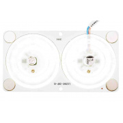 02-16 Плата светодиодная, 220В, 24Вт, smd2835, IP20, 80Лм/Вт, 4000 К, 120*63мм, прямоугольная с линзой,б/пульс., ДН