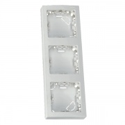 Рамка 3 поста вертикальный 75х217 мм Simon 73 Loft, белый