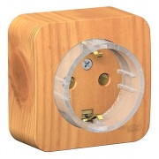 Розетка компактная с заземлением без шторок Blanca Schneider Electric 16А 250В ясень изол.пластина