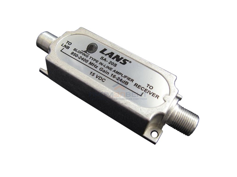 Усилитель ПЧ SAT 950-2050 МГц коэффициент усиления 16-24 дБ