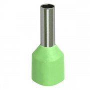 Наконечник кабельный НШвИ 6,0-18 с изолированным фланцем светло-зеленый Е6018 (100шт) ИЭК