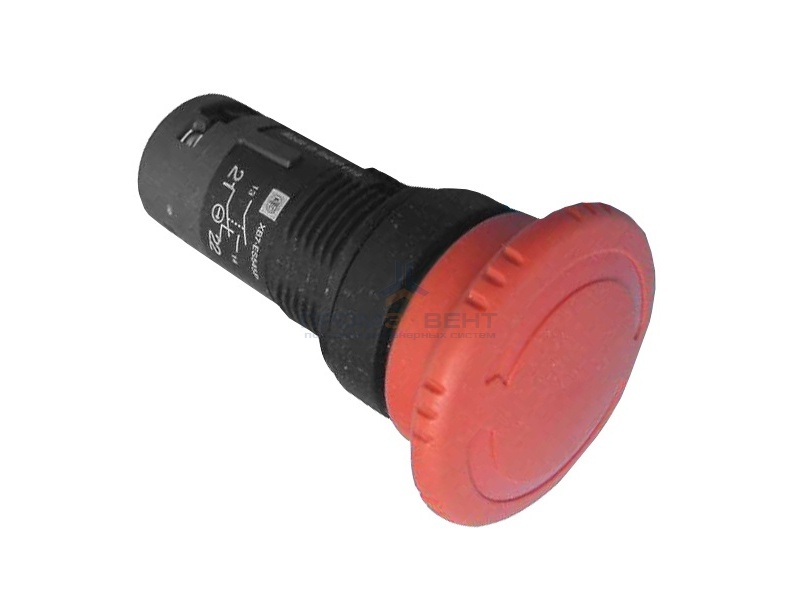 Кнопка аварийной остановки Schneider Electric XB7ES545P с возвратом поворотом 22мм красная